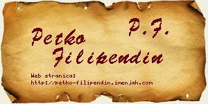 Petko Filipendin vizit kartica